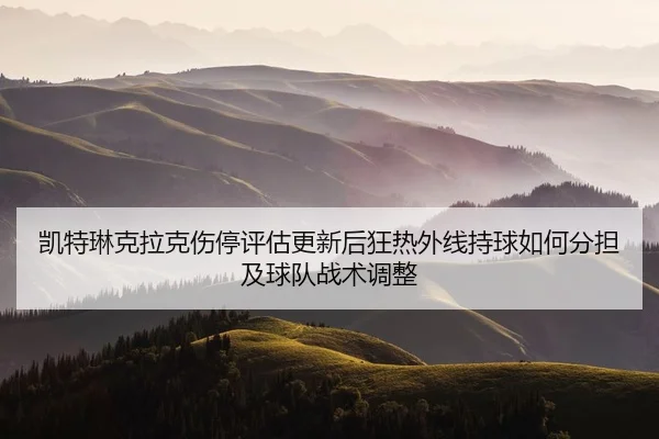 凯特琳克拉克伤停评估更新后狂热外线持球如何分担及球队战术调整